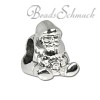 Bead Weihnachtsmann  European Beads  925er Silber CarloBiagi Beads Silberbeads BBS319