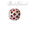 Zirkonia Bead Ball European Beads  925er Silber CarloBiagi Beads Silberbeads BBSCZP01R