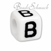 Bead Buchstabe B Beads für Armband  925er Silber CarloBiagi Kidz Silberbeads KSPPWB