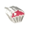 Kidz Bead Muffin pink  Beads für Armband  925er Silber CarloBiagi Kidz Silberbeads KBE070
